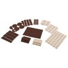 Prime-Line Furniture Felt Pad Assortment, Self-Adhesive Backing, Beige and Brown 181 Pack MP76605